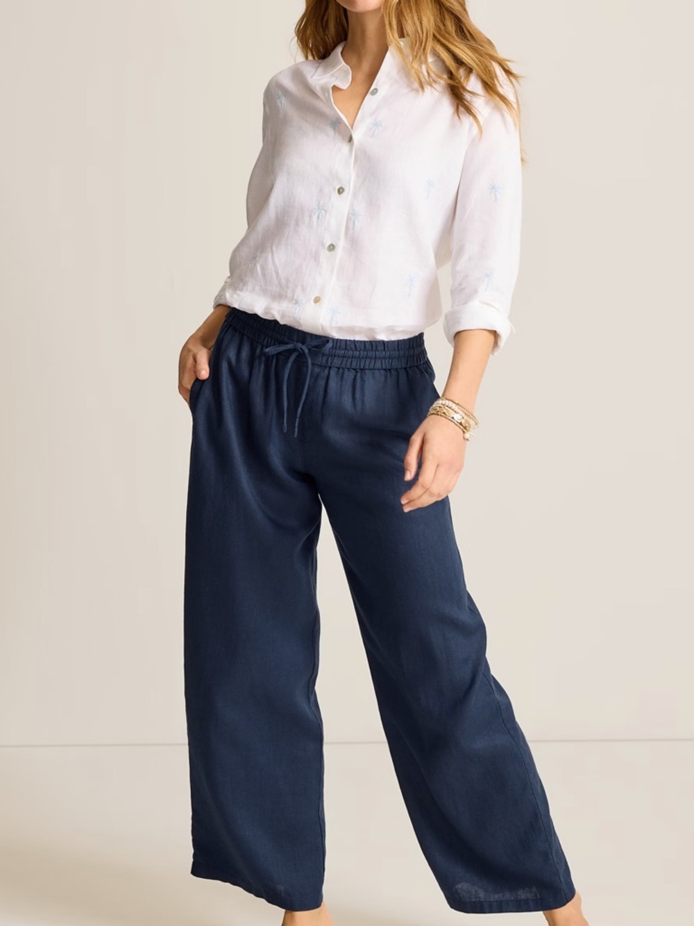 Tommy Bahama Two Palms High Rise Easy Linen Pants